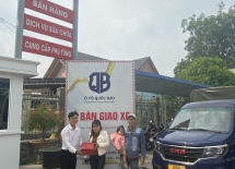Giao xe SRM T20 cho khách hàng ở Bảo Lộc